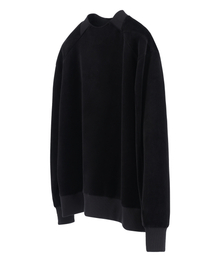 DGNAK（ディグナク）の「ストラクチャーベロアスウェットシャツ（ブラック）_ PE3TS1919（スウェット）」