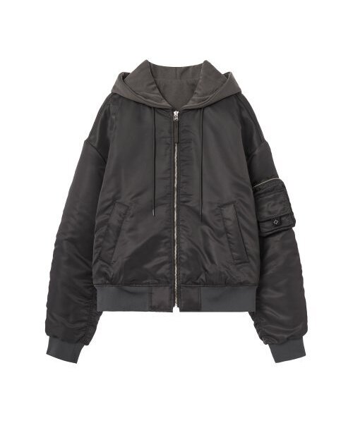 HARDGEAR APPAREL(ハードギアアパレル)の「MA-1 ボンバージャケット チャコール(その他アウター・メンズ・その他・LARGE/MEDIUM/SMALL)」の1枚目の写真