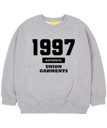 [起毛]1997アセンティックオーバーサイズスウェットTシャツグレー