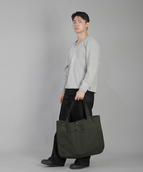 SAINTCREW(セントクルー)の「ラウンドボリュームペンタゴンポケットエコバッグ RVP-146 カーキ(エコバッグ/サブバッグ・メンズ・その他・フリー)」の4枚目の写真