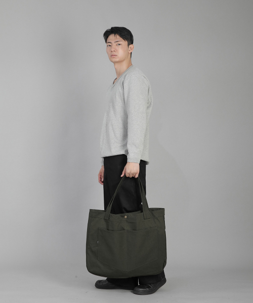 SAINTCREW(セントクルー)の「ラウンドボリュームペンタゴンポケットエコバッグ RVP-146 カーキ(エコバッグ/サブバッグ・メンズ・その他・フリー)」の5枚目の写真