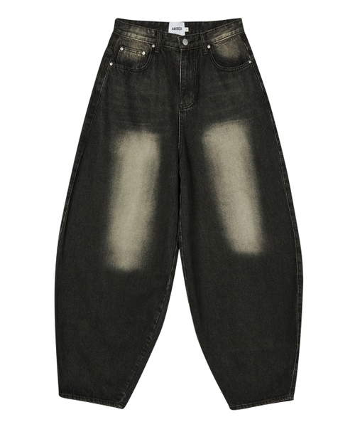 AKECII（アケシ）の「ケンタバルーンワイドデニムパンツ-ブラック（デニムパンツ・メンズ・その他・SMALL/MEDIUM/LARGE）」の6枚目の写真