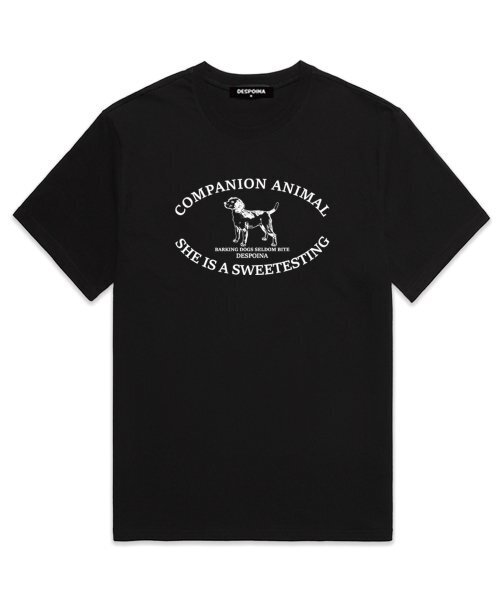 OUSE(オウズ)の「ANIMAL LOGO オーバーサイズ 半袖Tシャツ (DS004) ブラック(Tシャツ/カットソー・レディース・その他・SMALL/MEDIUM/LARGE/X-LARGE/XX-LARGE)」の1枚目の写真