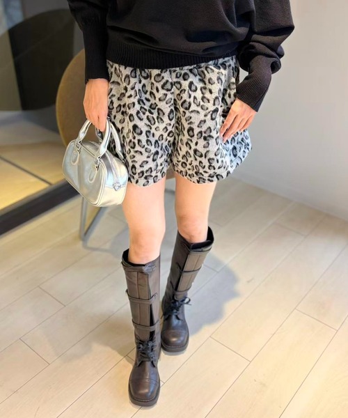 mebole（メボレ）の「レオパードモコパンツ（その他パンツ・レディース・ブラウン/グレー・FREE）」の6枚目の写真
