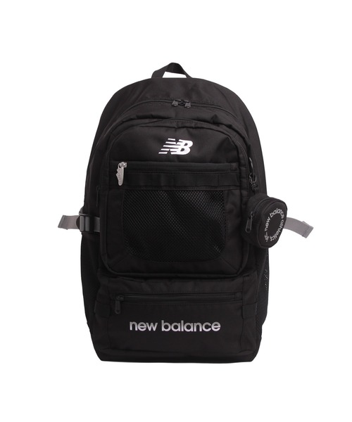 NEW BALANCE(ニューバランス)の「32L デイパック グラデーションロゴ(バックパック/リュック・メンズ・ブラック/ブラック×パープル・FREE)」の6枚目の写真