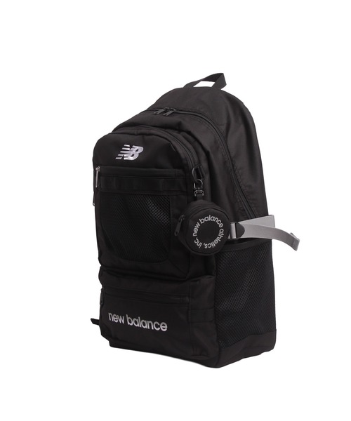 NEW BALANCE(ニューバランス)の「32L デイパック グラデーションロゴ(バックパック/リュック・メンズ・ブラック/ブラック×パープル・FREE)」の7枚目の写真