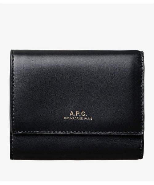 A.P.C.(アーペーセー)の「COMPACT LOIS SMALL(財布・メンズ・ブラック・ONESIZE)」の1枚目の写真