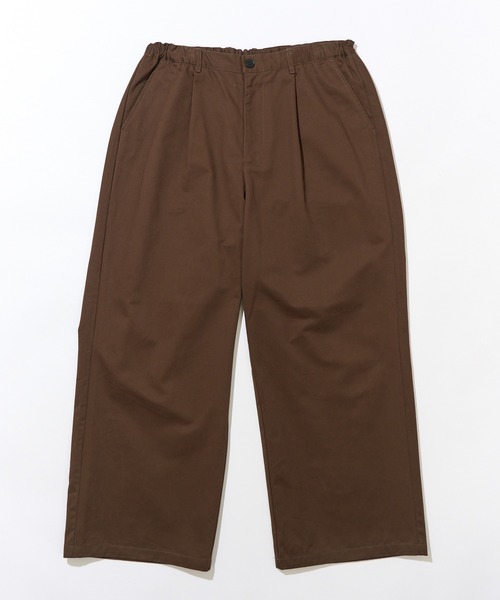 MILITARY(ミリタリー)の「【SETUP7】Twill Wide Tuck Chino Trousers / ツイルタックチノトラウザーズ KKP(チノパンツ・メンズ・ブラウン/ベージュ/ブラック・L/M)」の17枚目の写真