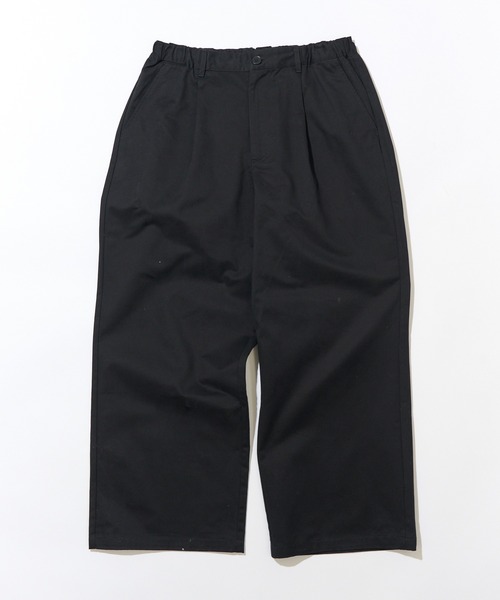 MILITARY(ミリタリー)の「【SETUP7】Twill Wide Tuck Chino Trousers / ツイルタックチノトラウザーズ KKP(チノパンツ・メンズ・ブラウン/ベージュ/ブラック・L/M)」の9枚目の写真