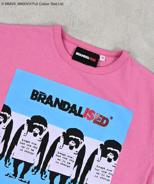 BRANDALISED（ブランダライズド）の「【BRANDALISED×MARKEY’S】別注プリントTee（Tシャツ/カットソー・キッズ・オフホワイト/チャコール/ピンク・100/95/90/80/150/140/130/120/110）」の9枚目の写真