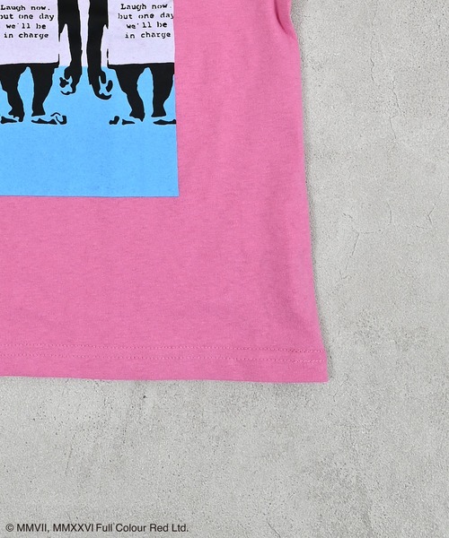 BRANDALISED（ブランダライズド）の「【BRANDALISED×MARKEY’S】別注プリントTee（Tシャツ/カットソー・キッズ・オフホワイト/チャコール/ピンク・100/95/90/80/150/140/130/120/110）」の10枚目の写真