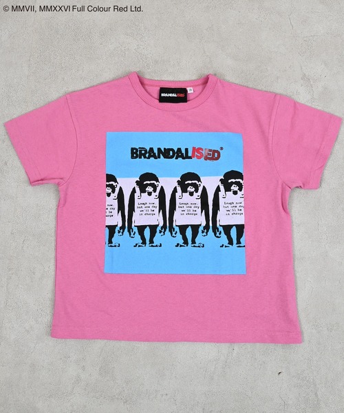 BRANDALISED（ブランダライズド）の「【BRANDALISED×MARKEY’S】別注プリントTee（Tシャツ/カットソー・キッズ・オフホワイト/チャコール/ピンク・100/95/90/80/150/140/130/120/110）」の14枚目の写真