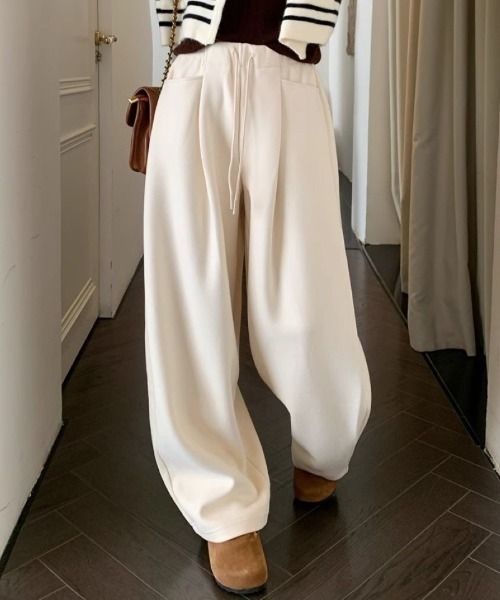 Ritzy（リッツィー）の「暖か イージーワイドパンツ（その他パンツ・レディース・グレー/ベージュ/ブラック・M/L）」の3枚目の写真