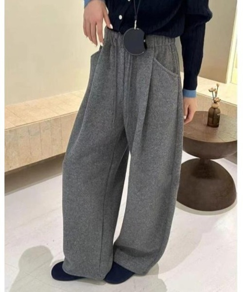 Ritzy（リッツィー）の「暖か イージーワイドパンツ（その他パンツ・レディース・グレー/ベージュ/ブラック・M/L）」の5枚目の写真