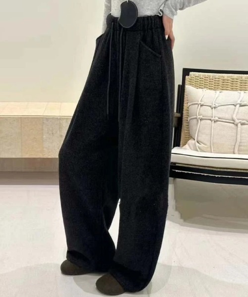 Ritzy（リッツィー）の「暖か イージーワイドパンツ（その他パンツ・レディース・グレー/ベージュ/ブラック・M/L）」の16枚目の写真