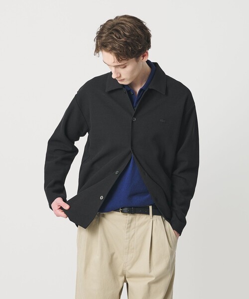【LACOSTE ×BEAUTY&YOUTH】ワントーンシャツジャケット新品 LACOSTE for BEAUTY&YOUTH＞ワントーン シャツ ジャケット