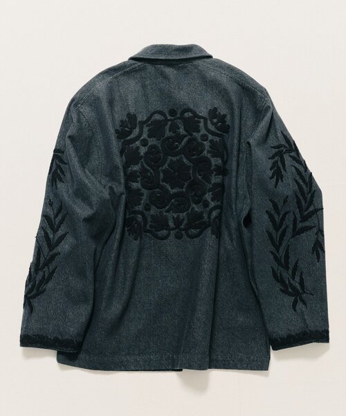 GALLARDAGALANTE（ガリャルダガランテ）の「【Dhritië】【手洗い可】エンブロイダリージャケット（デニムジャケット・レディース・ブラック/ホワイト・FREE）」の22枚目の写真