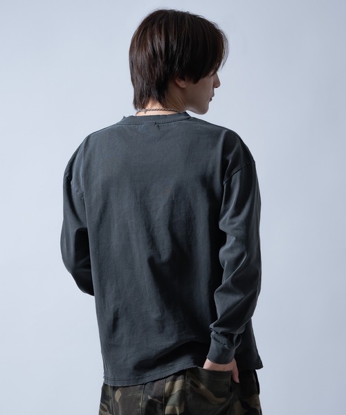 SIDEWAY STANCE(サイドウェイスタンス)の「【SIDEWAY STANCE】ピグメント加工 プリント ロンT(Tシャツ/カットソー・メンズ・ブラック系/ブラウン/ブラック系1/ブラウン系1/ブラウン系/ブラック・X-LARGE/LARGE/MEDIUM/SMALL)」の8枚目の写真