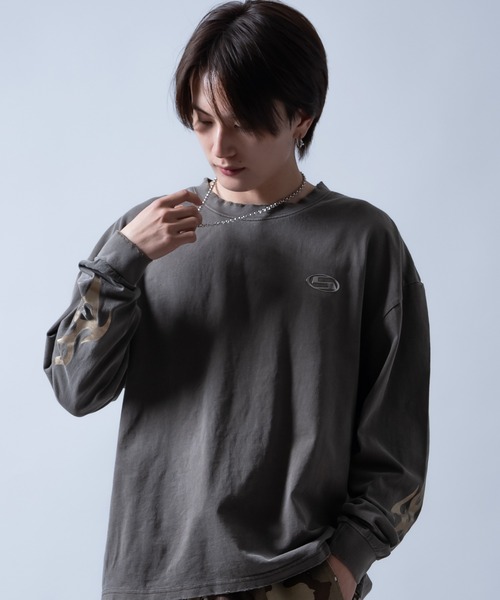 SIDEWAY STANCE(サイドウェイスタンス)の「【SIDEWAY STANCE】ピグメント加工 プリント ロンT(Tシャツ/カットソー・メンズ・ブラック系/ブラウン/ブラック系1/ブラウン系1/ブラウン系/ブラック・X-LARGE/LARGE/MEDIUM/SMALL)」の20枚目の写真