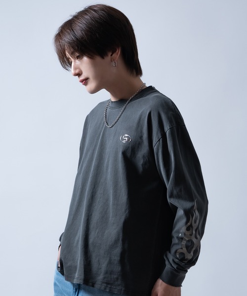 SIDEWAY STANCE(サイドウェイスタンス)の「【SIDEWAY STANCE】ピグメント加工 プリント ロンT(Tシャツ/カットソー・メンズ・ブラック系/ブラウン/ブラック系1/ブラウン系1/ブラウン系/ブラック・X-LARGE/LARGE/MEDIUM/SMALL)」の16枚目の写真