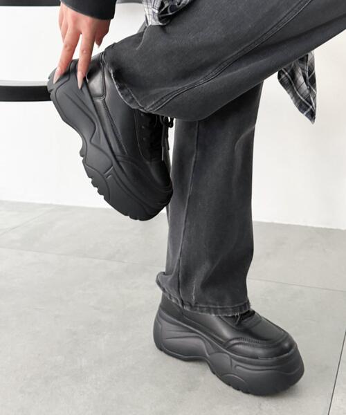 WEGO（ウィゴー）の「WEGO/厚底スニーカー（スニーカー・レディース・ブラック/ホワイト・SMALL/LARGE/MEDIUM）」の16枚目の写真