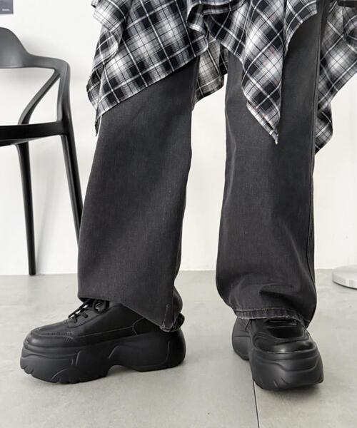 WEGO（ウィゴー）の「WEGO/厚底スニーカー（スニーカー・レディース・ブラック/ホワイト・SMALL/LARGE/MEDIUM）」の17枚目の写真