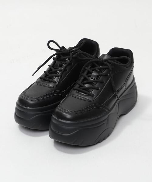 WEGO（ウィゴー）の「WEGO/厚底スニーカー（スニーカー・レディース・ブラック/ホワイト・SMALL/LARGE/MEDIUM）」の8枚目の写真