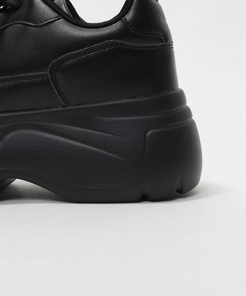 WEGO（ウィゴー）の「WEGO/厚底スニーカー（スニーカー・レディース・ブラック/ホワイト・SMALL/LARGE/MEDIUM）」の5枚目の写真