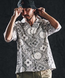 mhs2487-bandana open collar SS shirts オープンカラーシャツ(WR26S-17)