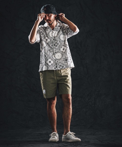wjk reluxe(ダブルジェーケーリラックス)の「mhs2487-bandana open collar SS shirts オープンカラーシャツ(WR26S-17)(シャツ/ブラウス・メンズ・ブラック/ホワイト/ブルー・L/M/S)」の7枚目の写真