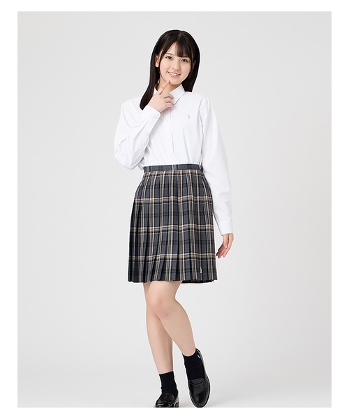 EASTBOY(イーストボーイ)の「シャツ 長袖 透けにくい ブラウス 女子 通学 制服 学生服 中学生 高校生 スクール (シャツ/ブラウス・キッズ・オフホワイト・9号/11号/7号/13号)」の11枚目の写真