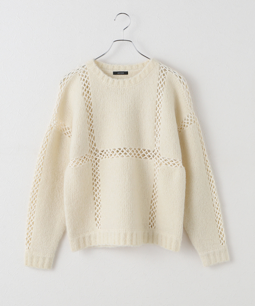 セール】カギアミキリカエニットプルオーバー（ニット/セーター