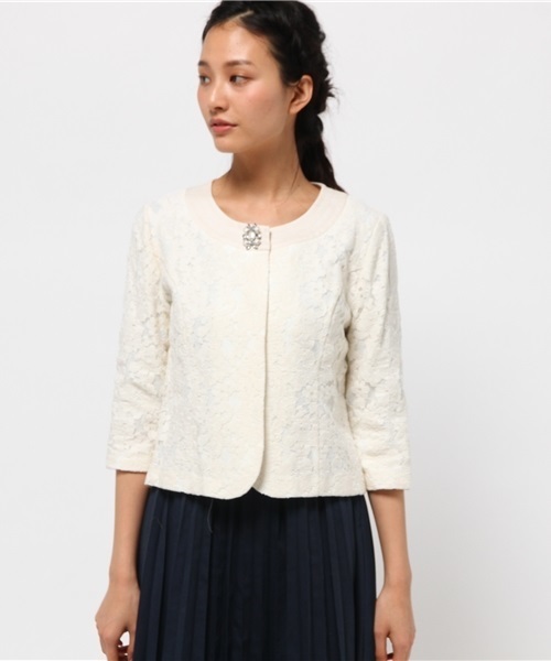 Rose Tiara ノーカラージャケット 42 Rose Tiara（ローズティアラ）の