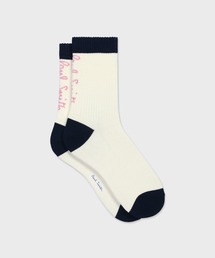 Paul Smith | ウィメンズ リブ バックロゴ ソックス / 165600 CSW(ソックス/靴下)