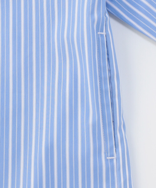 COMME CA ISM(コムサイズム)の「ストライプワンピース(ワンピース・キッズ・ネイビー/サックスブルー・100cm/110cm/120cm/130cm/140cm/150cm)」の8枚目の写真