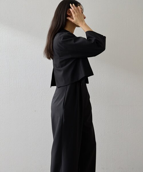 THE PAUSE（ザ ポーズ）の「【THE PAUSE】ジャケットセットオールインワン（つなぎ/オールインワン・レディース・ブラック/モカ・FREE）」の9枚目の写真