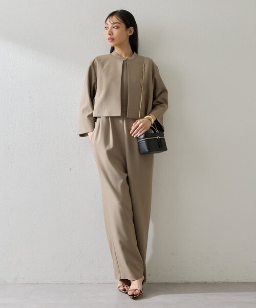 THE PAUSE】ジャケットセットオールインワン（つなぎ/オールインワン