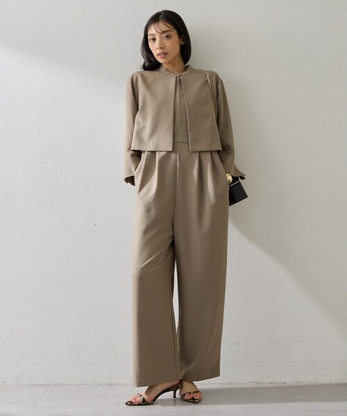 THE PAUSE】ジャケットセットオールインワン（つなぎ/オールインワン