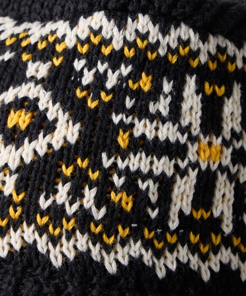 NEW ERA（ニューエラ）の「NEW ERA NORDIC KNIT BACKET Powered by Goro Nakatsugawa (MIN-NANO)（ニューエラ ノルディック ニット バケット 中津川吾郎）（ハット・メンズ・ブラック・SMALL/MEDIUM）」の6枚目の写真