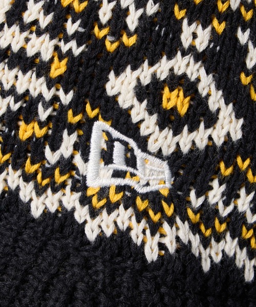 NEW ERA（ニューエラ）の「NEW ERA NORDIC KNIT BACKET Powered by Goro Nakatsugawa (MIN-NANO)（ニューエラ ノルディック ニット バケット 中津川吾郎）（ハット・メンズ・ブラック・SMALL/MEDIUM）」の7枚目の写真