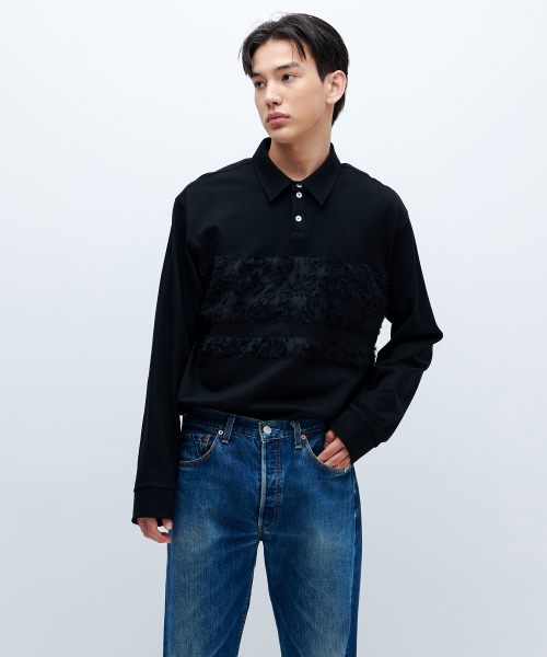 ASTER PK SHIRT — футболка‑поло (черная)