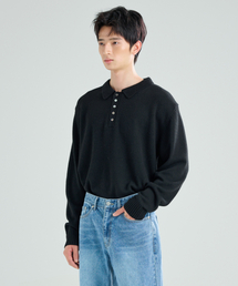 ZPLISH（ジプリシュ）の「ウールカラーニットブラック（ニット/セーター）」