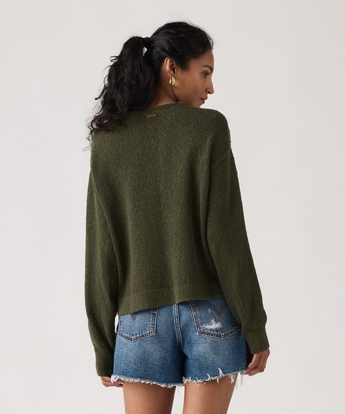 Levi's(リーバイス)の「Levi's/リーバイス LAETITIA ブークレプルオーバー(ニット/セーター・レディース・グリーン・M/S/XS)」の7枚目の写真