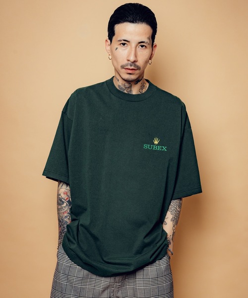 Subciety（サブサエティ）の「SUBEX tee（Tシャツ/カットソー・メンズ・ホワイト/グリーン/ブラック・SMALL/MEDIUM/LARGE/X-LARGE）」の14枚目の写真