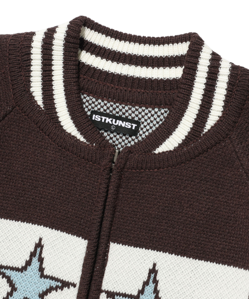 ISTKUNST（イストクンスト）の「STAR COWICHAN KNIT CARDIGAN_BROWN(IK2FFMK680A)（ニット/セーター・レディース・ブラウン・S/M/L）」の4枚目の写真
