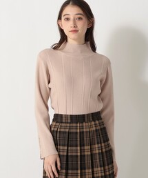 Afternoon Tea | モックネックリブプルオーバー(ニット/セーター)