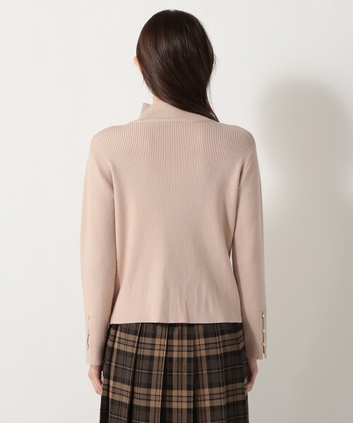 Afternoon Tea（アフタヌーンティー）の「モックネックリブプルオーバー（ニット/セーター・レディース・ネイビー/グレー/ベージュ・ONE SIZE）」の4枚目の写真