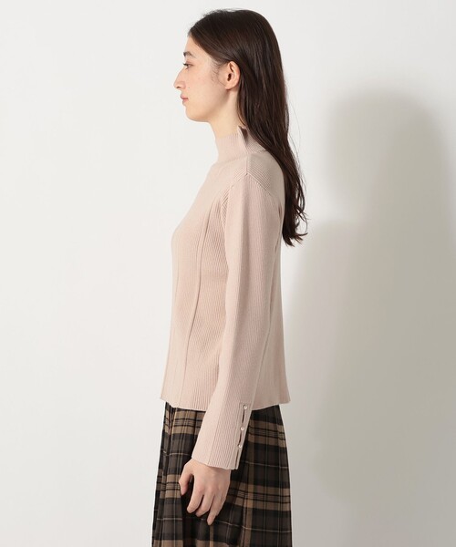 Afternoon Tea（アフタヌーンティー）の「モックネックリブプルオーバー（ニット/セーター・レディース・ネイビー/グレー/ベージュ・ONE SIZE）」の5枚目の写真