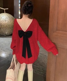 Ritomo De Ricco（リトモ・デ・リコ）の「Vカットバックプルオーバー（ニット/セーター）」