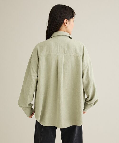 CRAFT STANDARD BOUTIQUE(クラフトスタンダードブティック)の「とろみワークシャツ(シャツ/ブラウス・レディース・ライトパープル/ライトグリーン・FREE)」の12枚目の写真